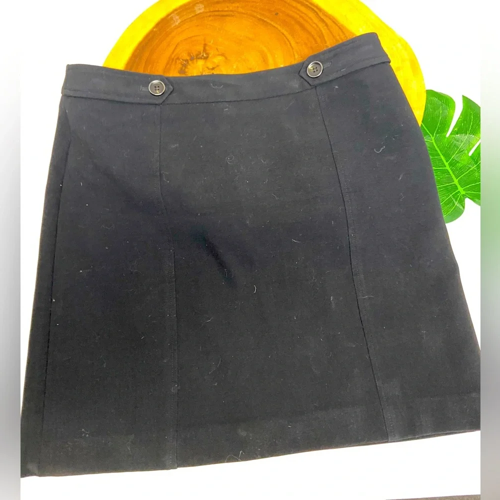 Loft Black Career Skirt